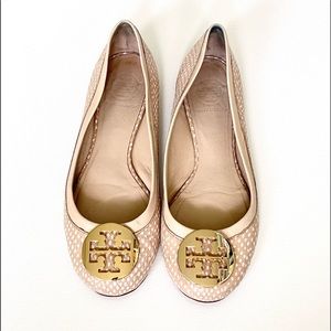 Tory Burch polka dot pink Reva flats